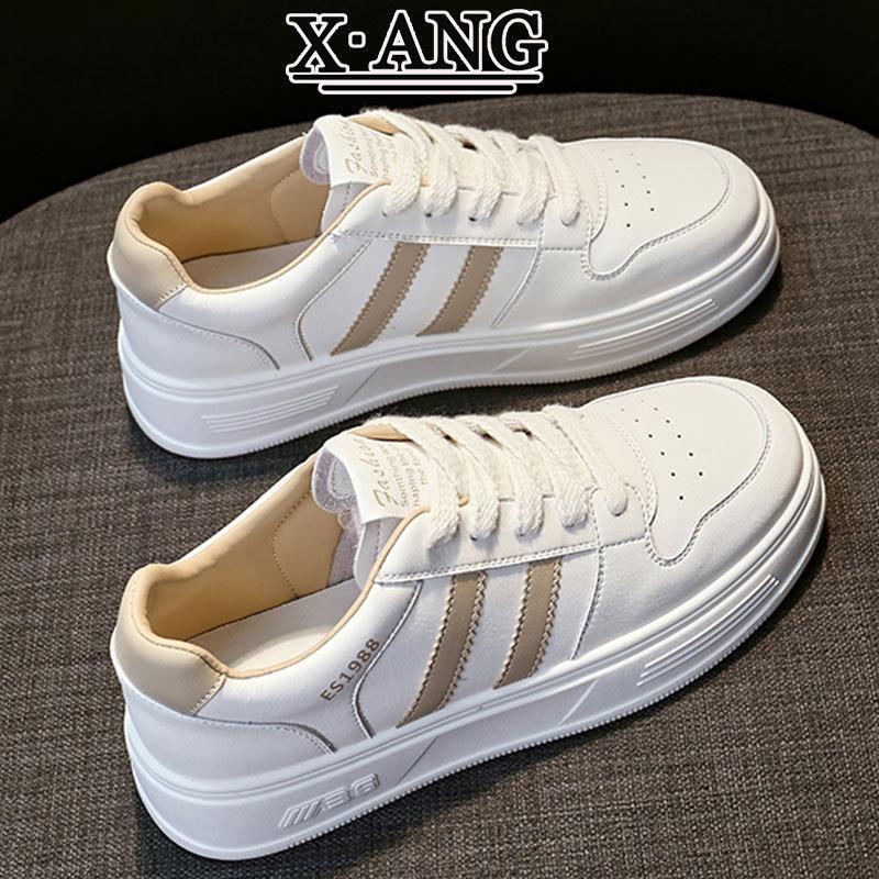 Leather soft-soled white shoes children's versatile board shoes spring and summer new breathable and lightweight casual sports women's shoes