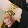 New Fashion Ocean Series Bangle Women Starfish Shell Hollow Open Cuff Bracelet Minimalist Vacation Style Travel Jewelry Gifts