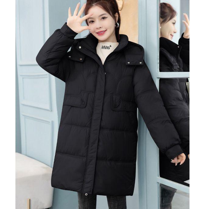 Winter New Down  Clothes Women's Medium and Long Loose  Clothes Thickened Outer Wear Warm  Jackets Fashionable