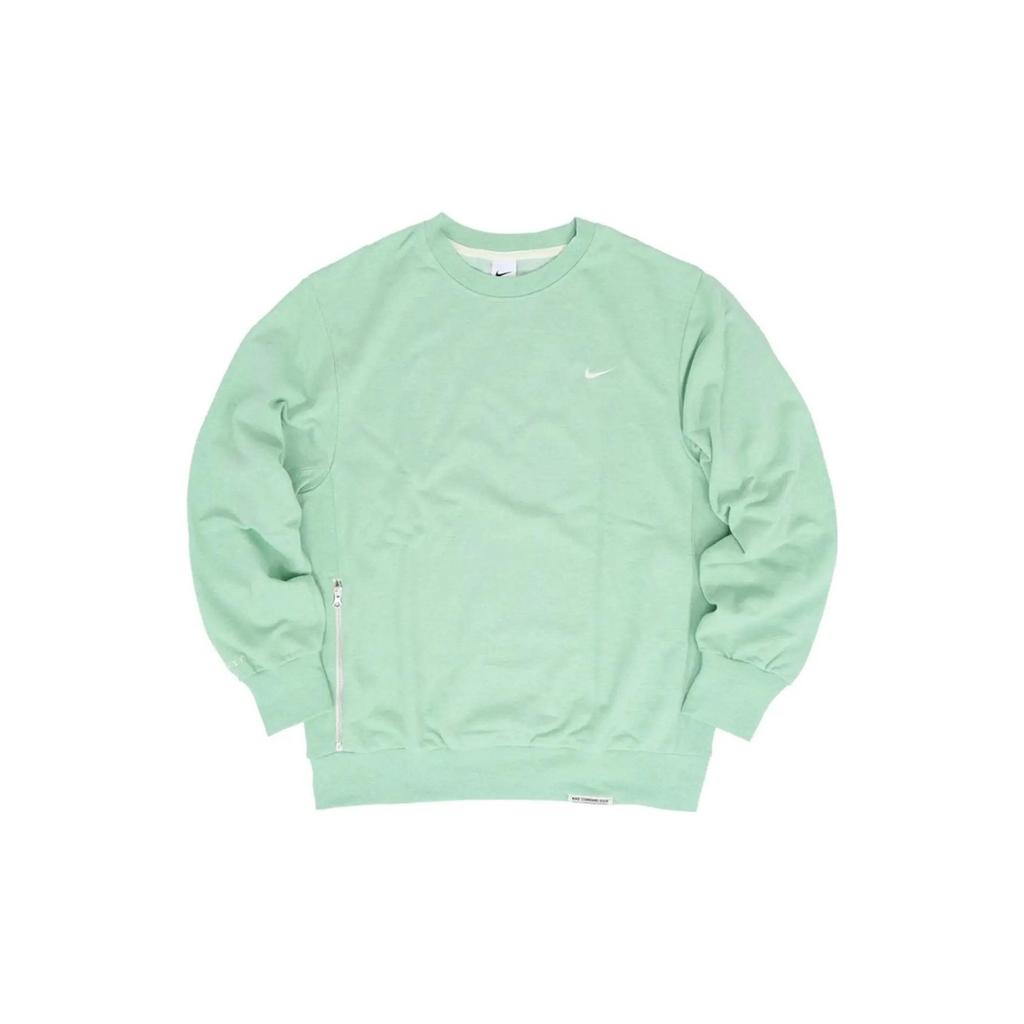 Nike Solid Color Casual Sports Crew Neck Pullover Long Sleeve Sweatshirt Men Sweatshirt Green DQ5821-308