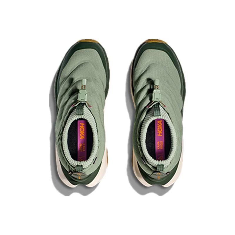 HOKA One One Kaha 2 Slip Resistant, Abrasion Resistant, Thermal Mid Top Hiking Shoes Unisex Green 1157392-SCCLN