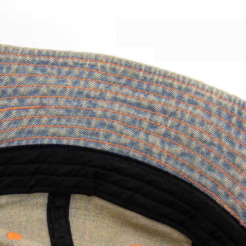 Denim Fisherman Hat Women's Vintage Sun Protection Hat Basin Hat