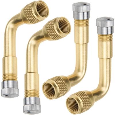 1/3 stuks Bandventielverlengstuk 45 90 135 graden Schrader Bandventielverlengstuk Messing Adapter Compatibel voor Auto's Motorfietsen
