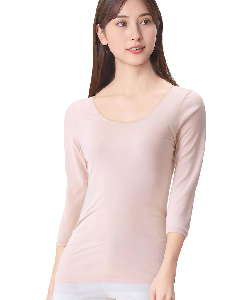 Organic Cotton Loose Long Luxurious Organic Cotton Wing/Wacoal Women's 100% Innerwear, Moisture-Wicking, Quick-Drying, Fit, 3/4 Sleeve, Sleeve,