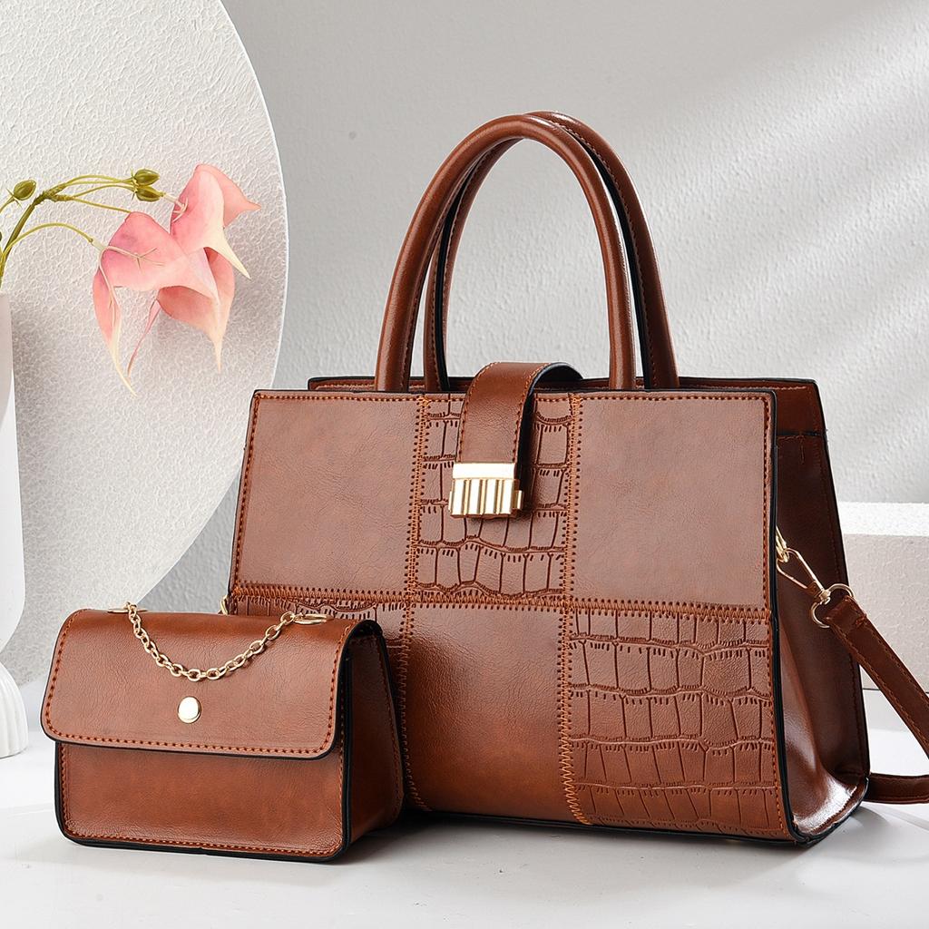 Nouveau Sac à Langer Motif Pierre Assemblée Haute Valeur Grande Capacité Sac à Main Multifonctionnel Lumière Luxe Sac à Bandoulière Unique Sac Bandoulière