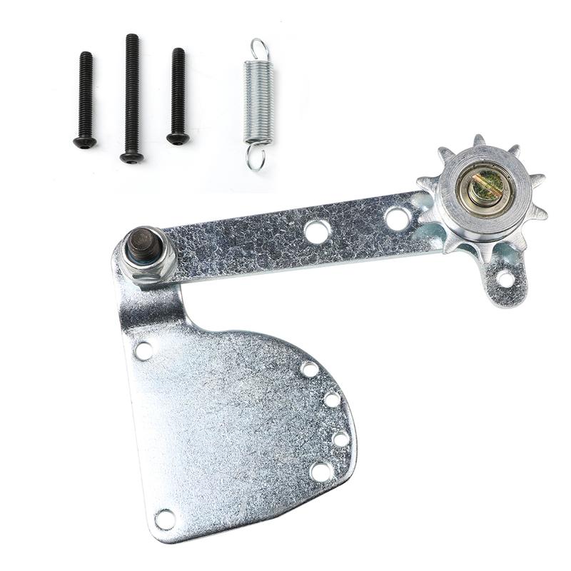 DIY Chain Tensioner Fit 80cc Engine Motor Cylinder Piston 40mm 2 In1 Racing Reed Valve Muffler Pipe For Engine Motorized Bike