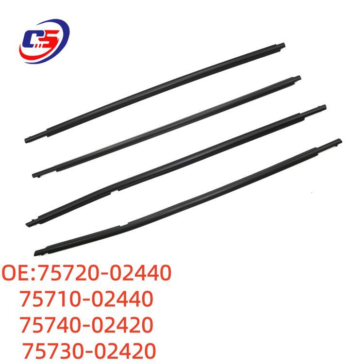 Sound Insulation Sealing Strip for 14-18 Corolla Toyota Levin 75710-02440 75720-02440, 75740-02420, 75730-02420