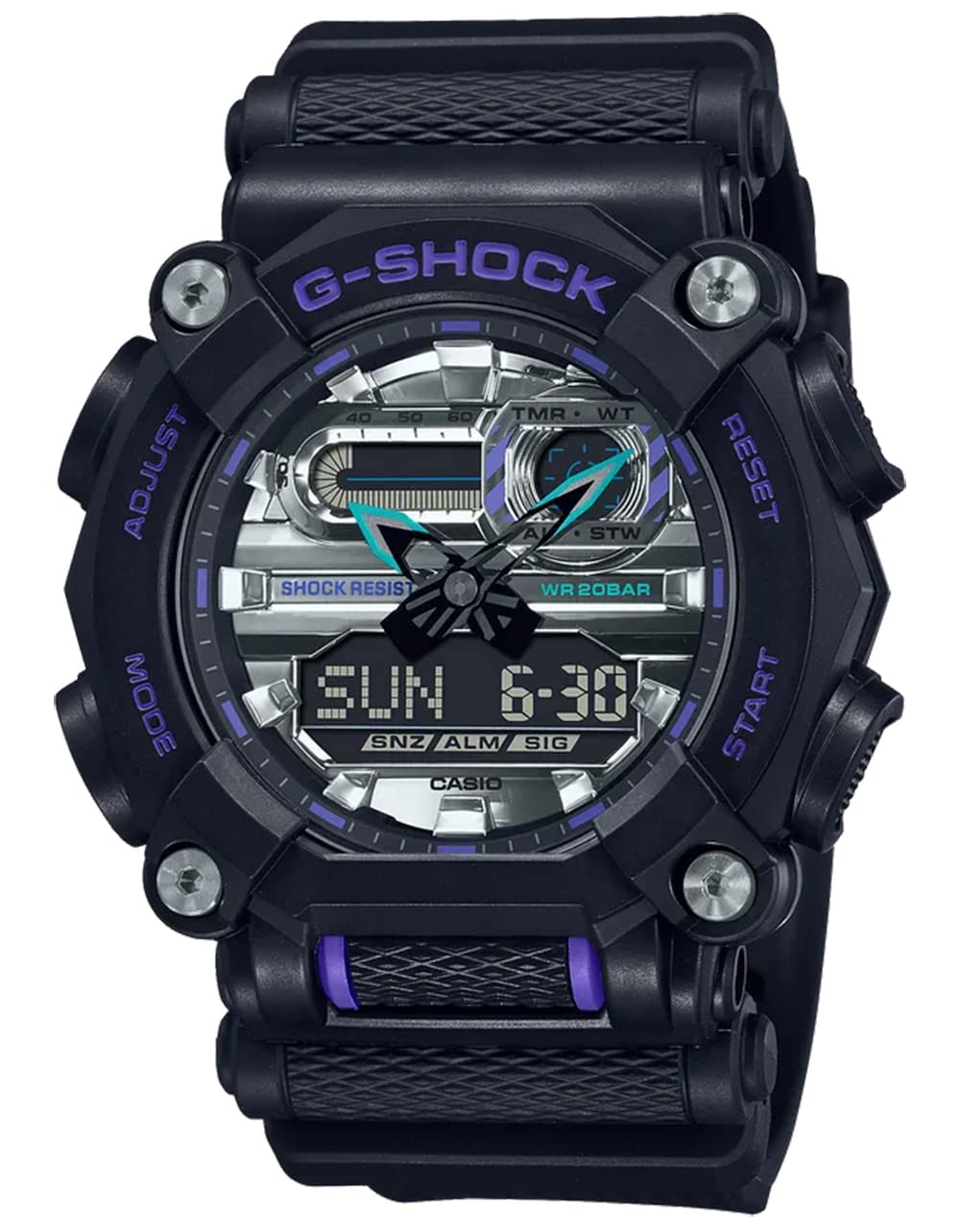 

Ремешок для часов Astro World GA900 G-SHOCK Men s Black/Blur, Черный/Blur, Мужской,