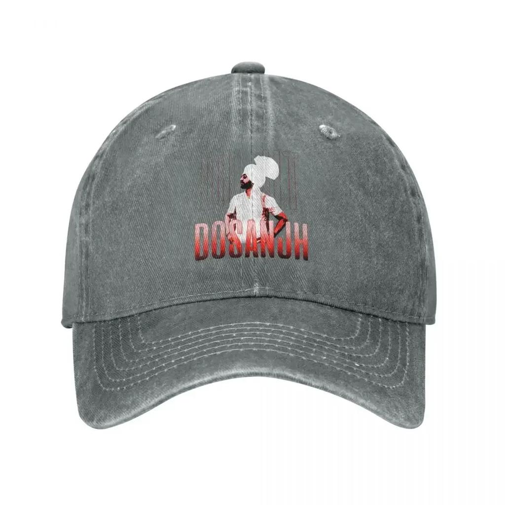 Diljit Dosanjh Punjabi Singer Men Women Baseball Cap Born To Shine Distressed Denim Washed Cap Hat Vintage Outdoor Gift Snapback