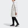 Adidas Puffy Long Coat With Hood Men Outerwear White GF0073