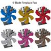 Eco Friendly 6-Blade Fireplace Fan Circulation High-temperature Stove Fan Heat Distribution Decoration Log Wood Burner Home