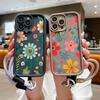 Cute Flower Lanyard Rope Phone Case For Xiaomi Poco X6 X5 F5 F6 M6 Pro 4G Mi 14 13 12 11 Lite 5G 13T 14T Pro Silicone Soft Cover
