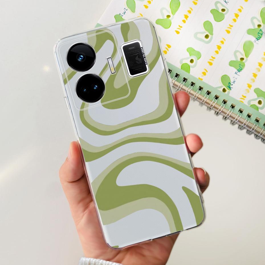 Fashion Pattern Phone Case For Realme GT Neo 5 GT3 240W Soft Silicone TPU Back Cover For Realme GT3 GT Neo5 RMX3706 RMX3709