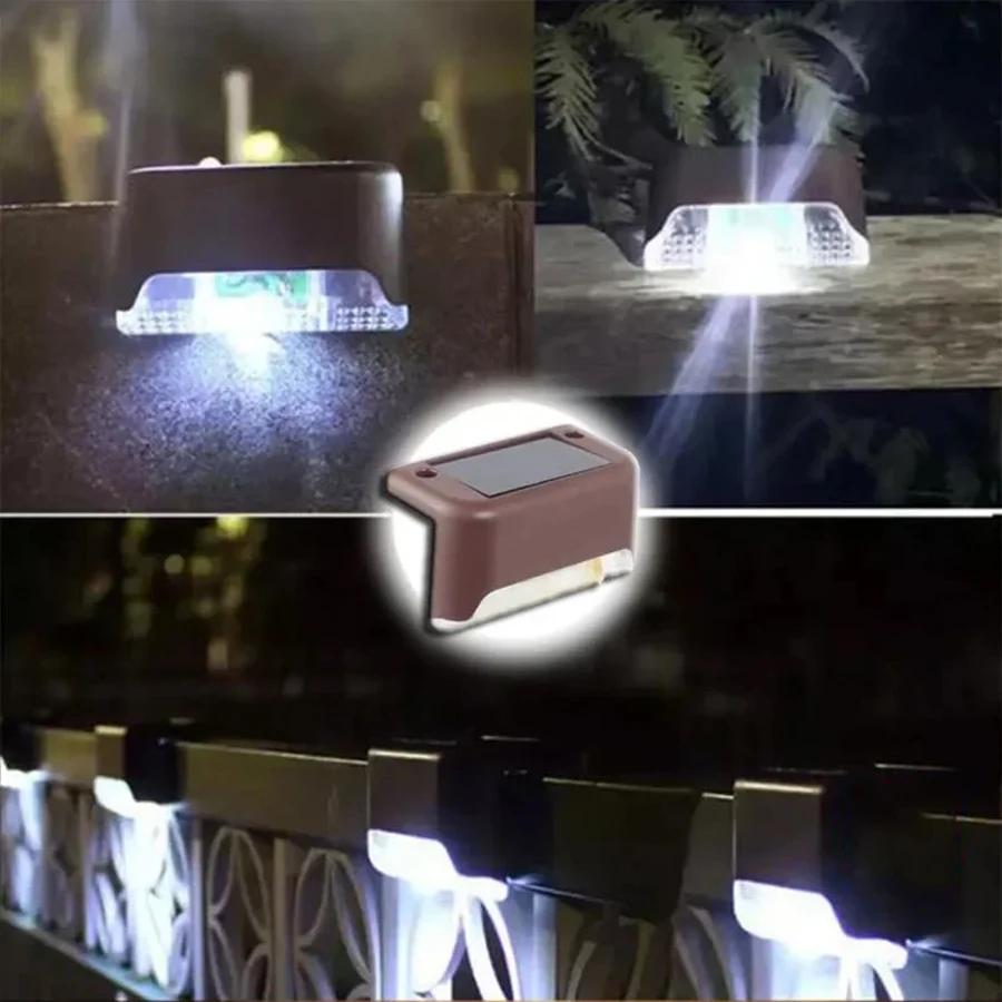4-20PCS LED Solar Lights Outdoor Garden Light Waterproof Solar Step Deck Light Lamp Sunlight Courtyard Decor Solar Garden Lights
