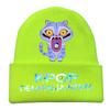 Peripheral Knitted Hat Curled Wool Hat Printed Doudou Hat Outdoor Cold Hat Adult