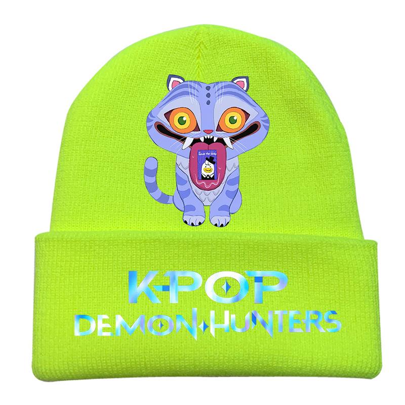 Peripheral Knitted Hat Curled Wool Hat Printed Doudou Hat Outdoor Cold Hat Adult