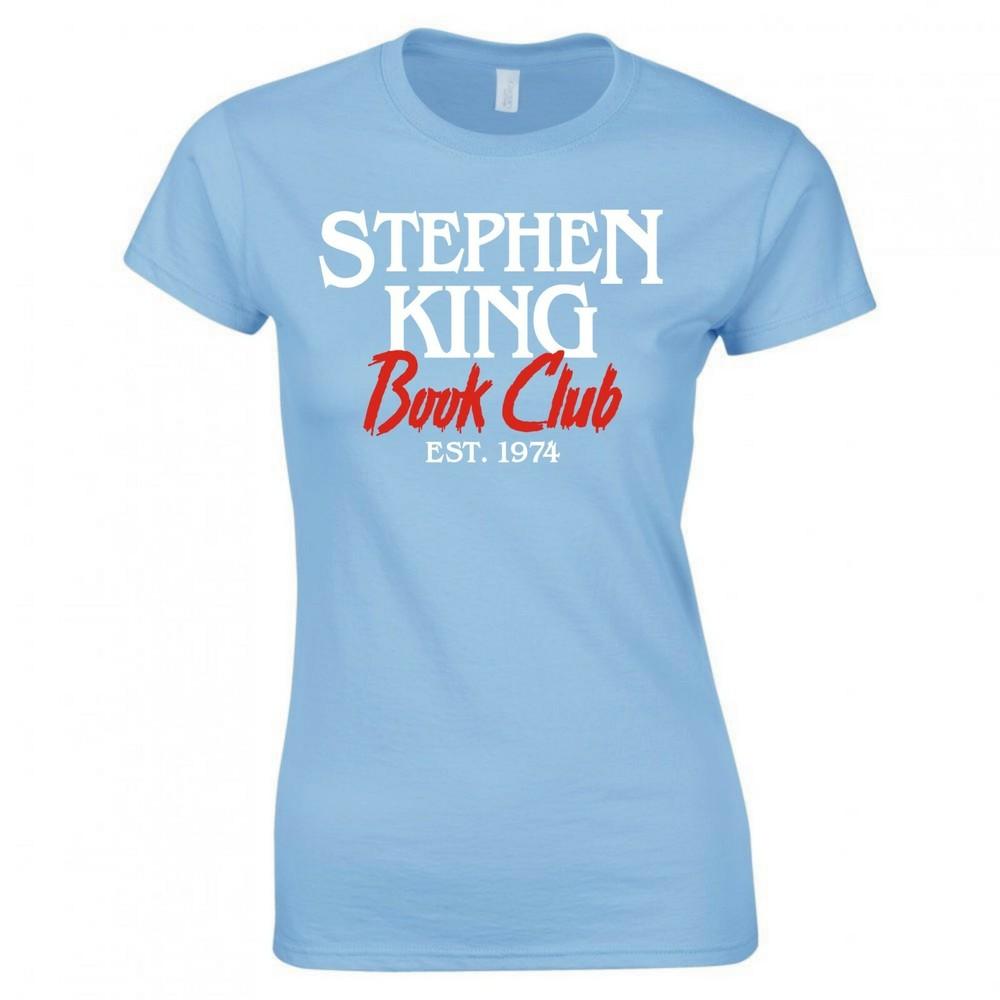 Book Humour Stephen King Book Club Ladies Skinny Fit Tshirt S