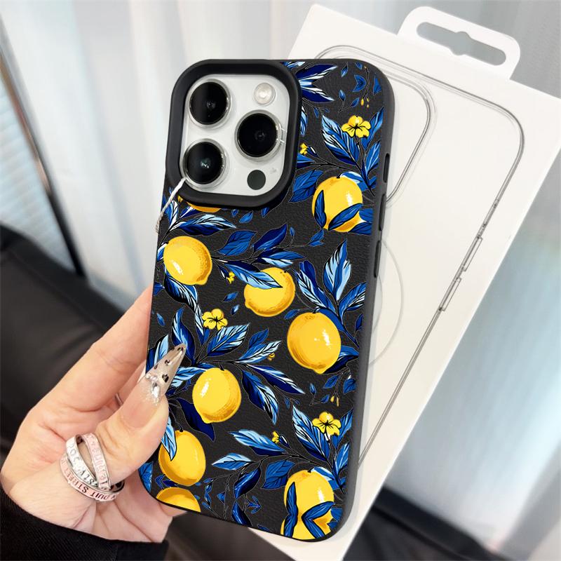 

Summer Flower Phone Case For iPhone Air 16 15 14 Plus XR XS X For iPhone 17 16 15 14 13 12 11 Pro Max Lychee Shockproof Cover iPhone 16 Pro
