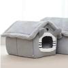 Indoor Warm Dog House Soft Pet Bed Tent House Dog Kennel Cat Bed Removable and Washable Cushion Suitable Four Season Universal