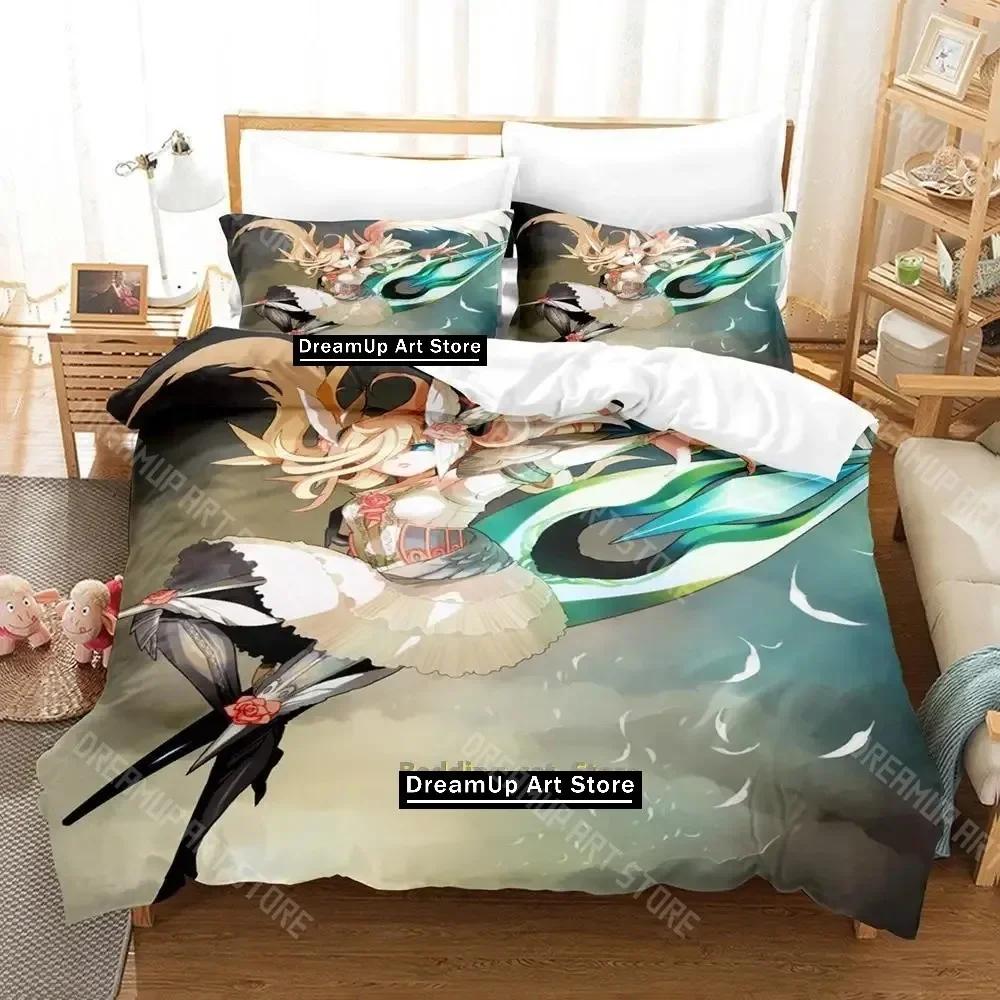 

3D Print Lord of Vermillion Bedding Set Single Twin Full Queen King Size Bed Set Adult Kid Bedroom Duvetcover Set EU Single 90x200cm