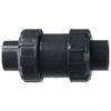 Durable UPVC One-way Valve Black 1/2" Check Valve True Union Double Union Backflow Valve Water Oil