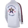 Jordan Striped Baseball Collar Zip-Up Long Sleeve Jacket Men Jackets White HF5808-100