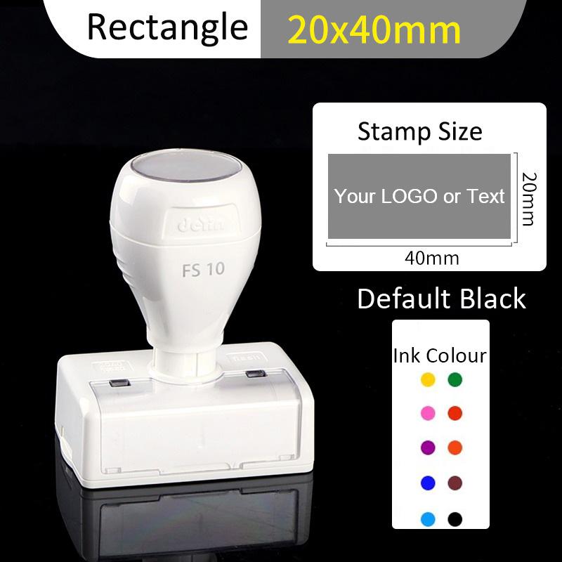 Custom Self Inking Return Stamp Address Personalized Signature Easy Stamping Seal Customized Your Design LOGO Rubber Stamps DIY