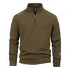 Plus Size Men's Casual Hoodie Stand Up Collar Jacket Popular Fashion Single Zipper Top