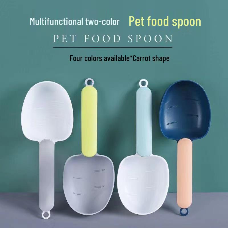Multi-functional Pet Food Measuring Spoon with Clip