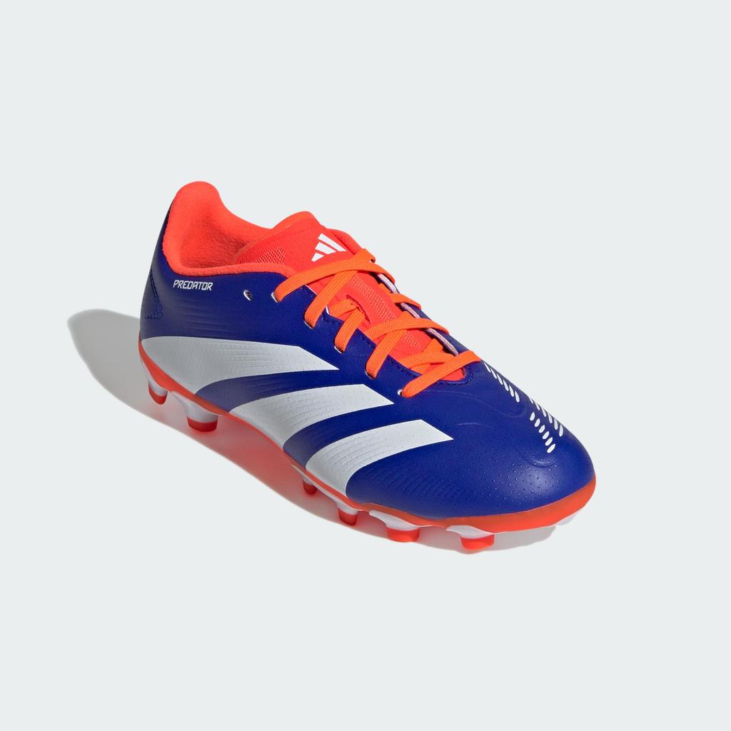 Soccer Cleats for Juniors and Predator LEAGUE for Boys and Lucid Red Cm [Adidas] Kids, HG/AG, Girls, 17-24.5cm, NKE59, Blue/Footwear White/Solar