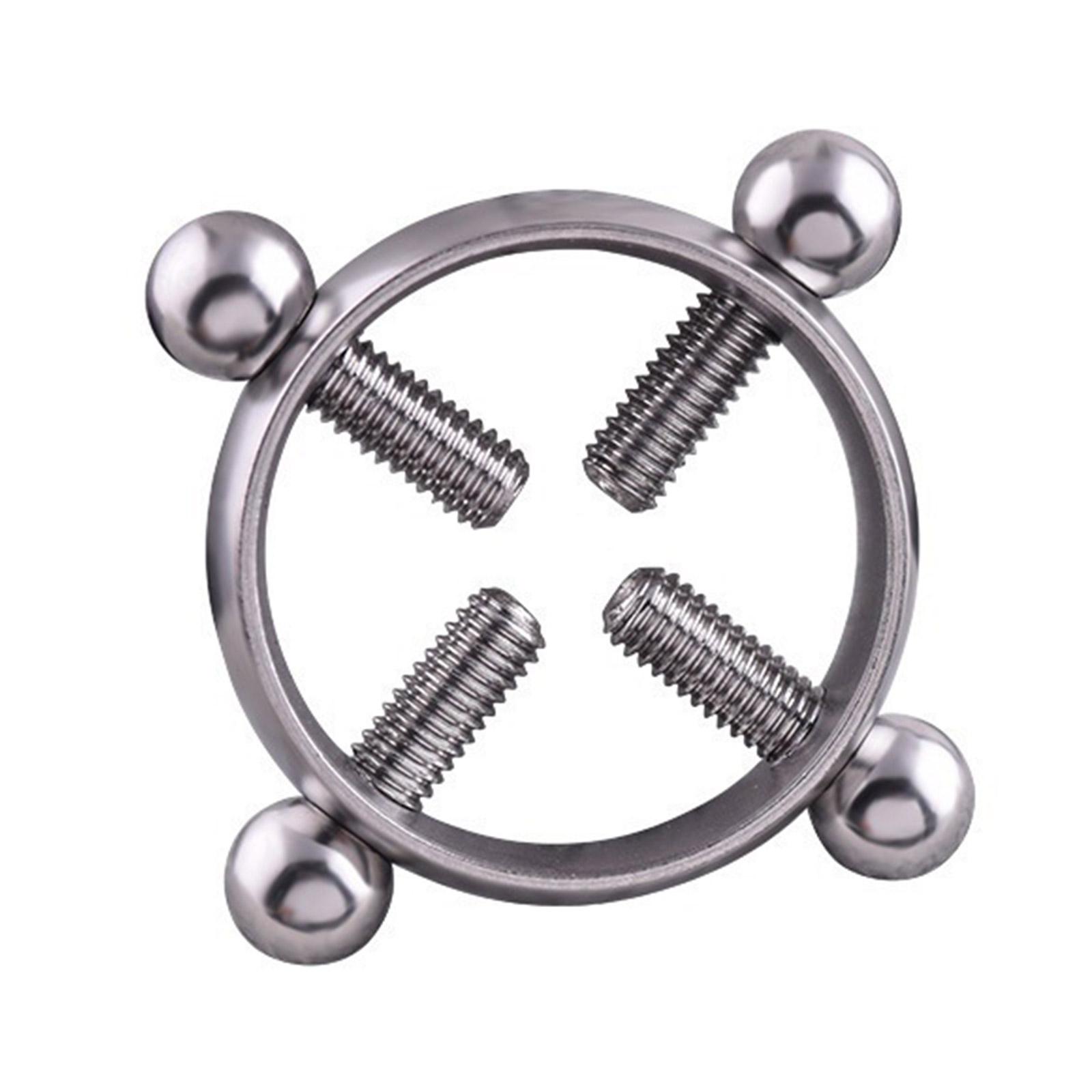 

Кольца для сосков из нержавеющей стали, украшения для пирсинга тела, регулируемые кольца-зажимы для сосков, гвоздики для сосков для женщин серебряный