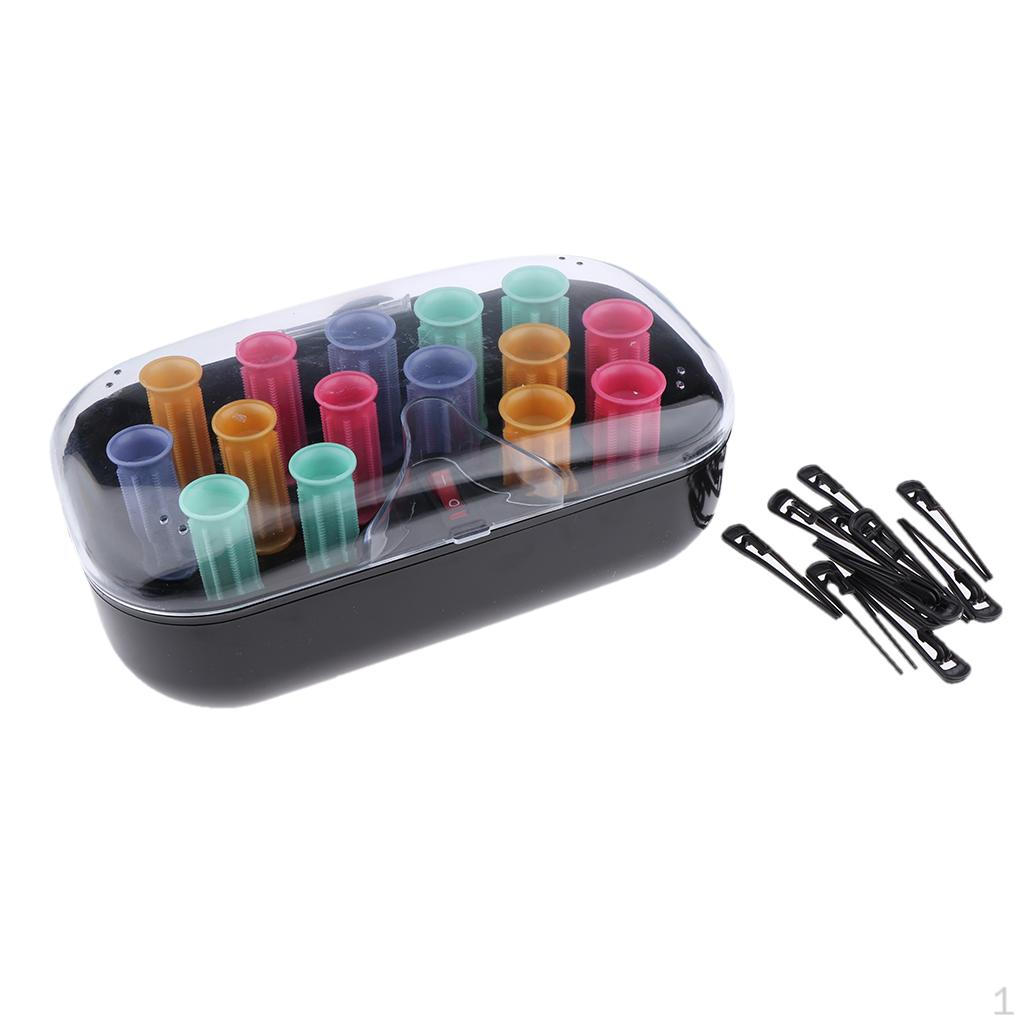 Pack of 15 Compact Ceramic Instant Heat Travel Rollers
