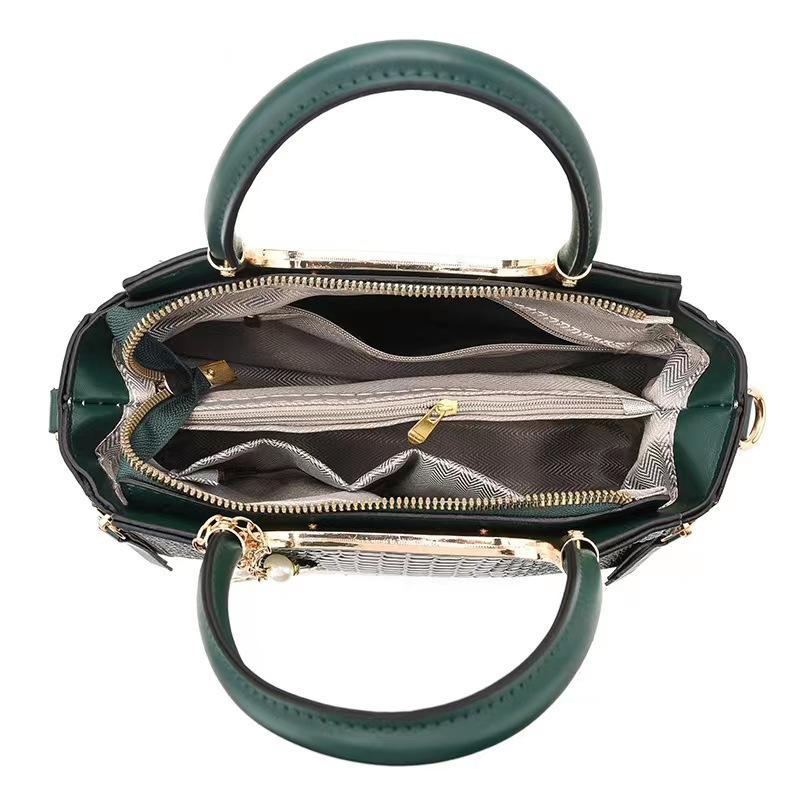 New Fashion Crocodile Pattern Women's Handbag Simple Elegant Personality Shoulder Crossbody Bag