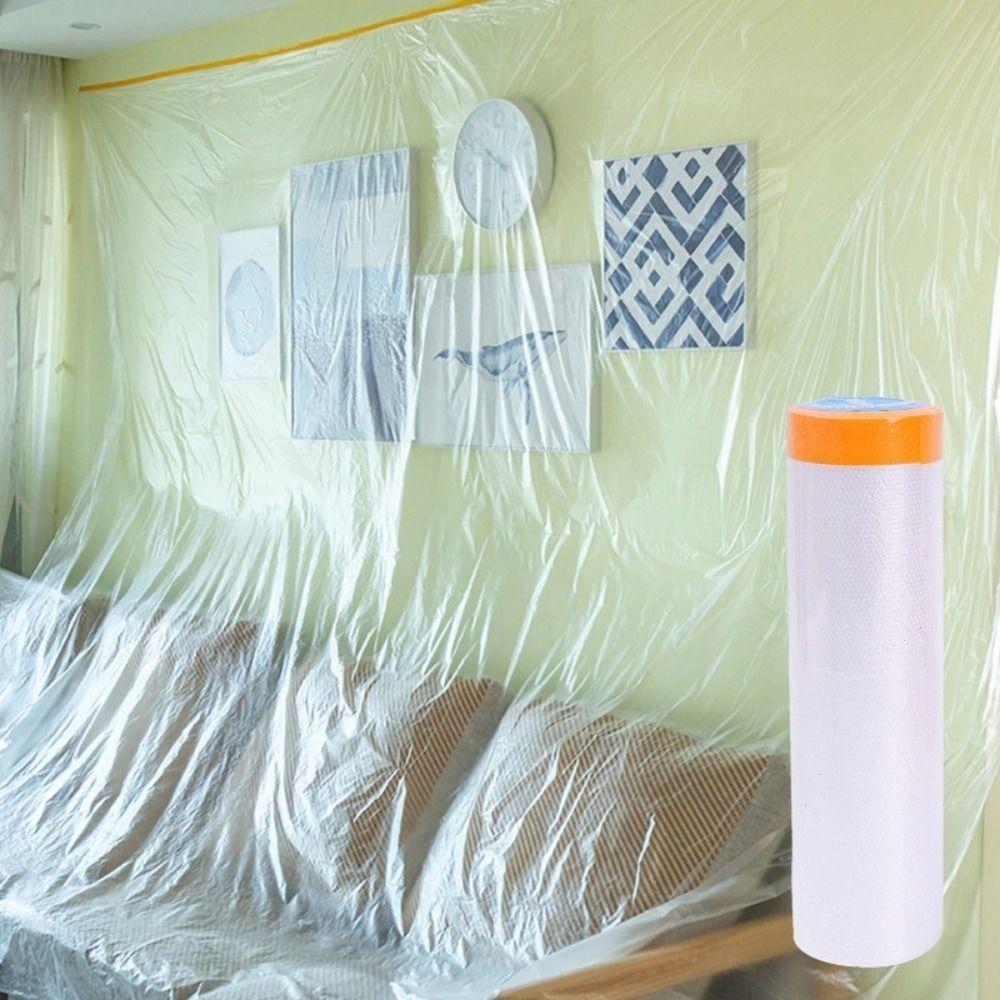 10M/Roll Disposable Furniture Protective Film Dust-proof Household Masking Film Cabinet Dust Cover