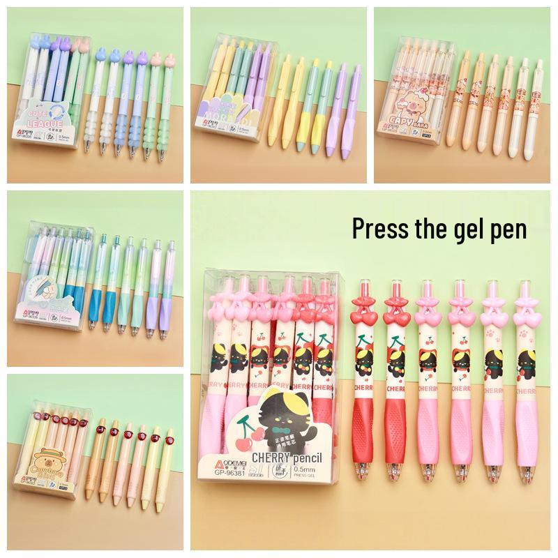Compact 0.5mm Retractable Pen with Pocket Holder for Students and Office Use