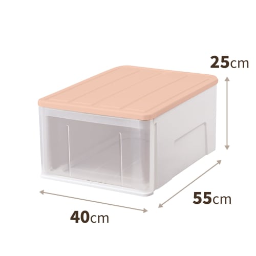 [Spring/Summer Limited Edition] Tenma Storage Case, Perfect for Closets and Wardrobes, Made in Japan, Eco-Friendly Clothing Case, Size 55M, Moss Pink,