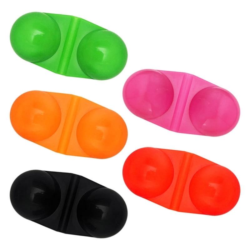 25lots Fishing Double Rattles Beads High Sensitivity Durability Fishing Gear Quickly Mount Tool for Dark Conditions