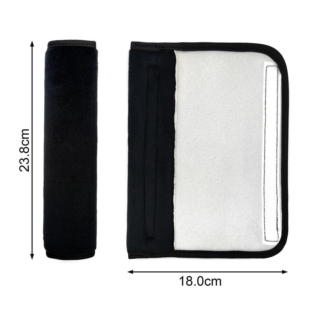 Set of 2 Seat Belt Covers Seat Belt Pads Black Seat Belt Pads Soft