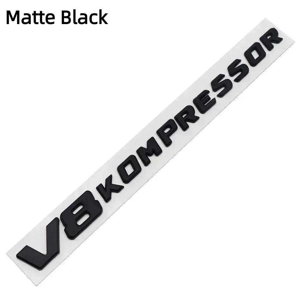 V6 V8 V12 KOMPRESSOR Car Emblem Rear Trunk Badge Sticker for M-ercedes B-enz W212 W213 W204 W205 W168 W176 CLK GLA G63 G500