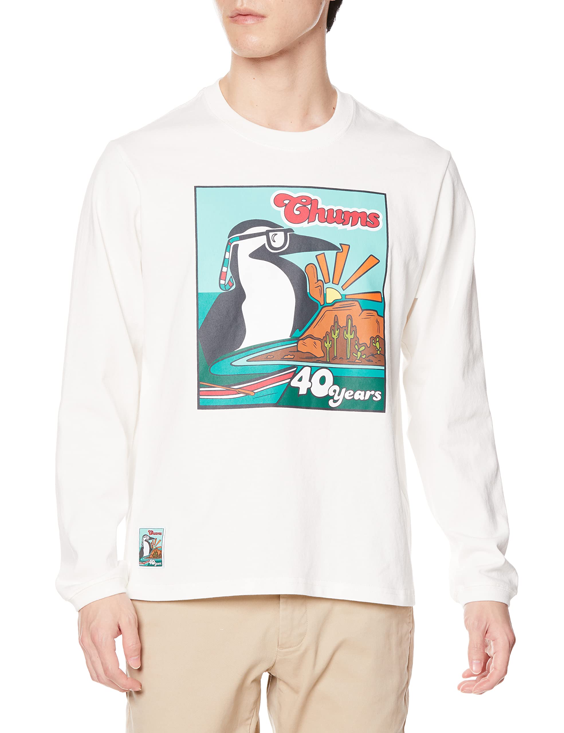 

Long Sleeve 40 Years White XL [Chums] T-Shirt L/S T-Shirt Men s белый