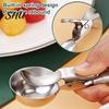 Fruit Scoop Comfortable Handle Ice Cream with Ball Fetching Device Hanging Digger Hole Multi-functional Stainless Steel Cookie Dough Spoon Dessert