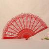 Vintage Lace Folding Fan Plastic Ribs Hand Held Fan Portable Summer Cooling Fan Wedding Dance Party Performance Props
