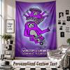 Wall Hanging Tapestry With Custom Name & Text, Gorilla Tag Cartoon Decorative Tapestry For Bedroom