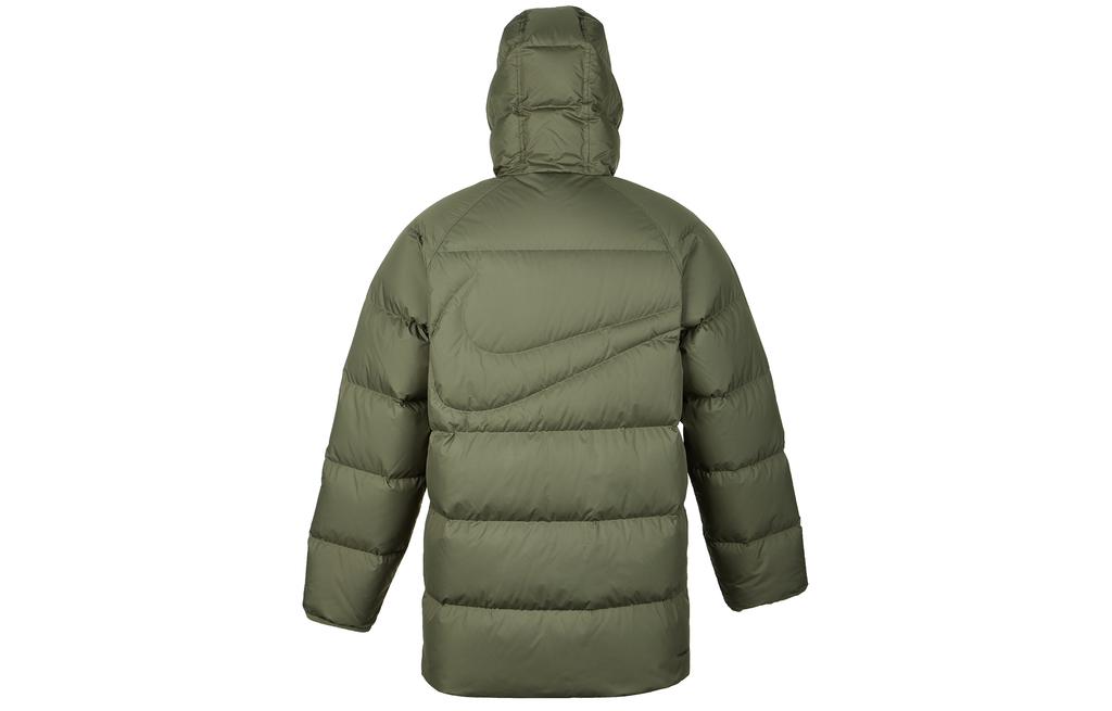 Nike Down Jackets Men's Olive Green Hooded Moderate IH2378-222