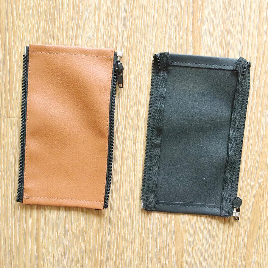 Universal PU Leather Baby Stroller Armrest Cover with Zipper, Washable and Durable Handle Protector.