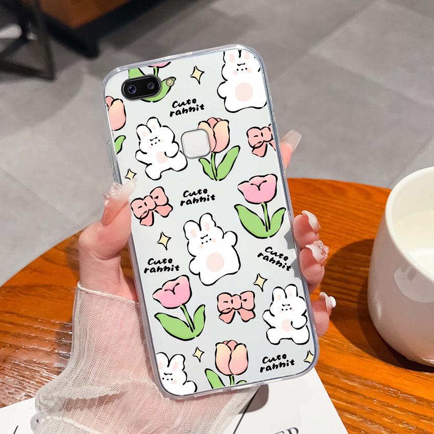 For Vivo X20 Plus X30 X60 X70 X80 Pro X50 Lite Phone Case Cute Panda Pattern Transparent Silicone Dustproof Protective Soft Back Cover For Vivo Casing