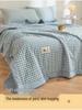 Class A Xinjiang Cotton Summer Quilt - Water-Washed, MUJI Style, Air Conditioning Thin Quilt, Machine Washable, Dormitory-Ready.