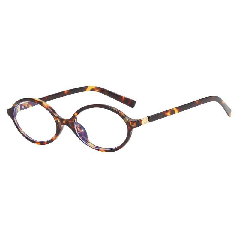 

Vintage Oval Sunglasses NEW Women Luxury Brand Designer Small Oval Anti Blue Light Glasses Retro Fashion Men Leopard Eyegalsses цветной печати леопарда