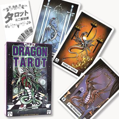Tarot Dragão Método de adivinhação de Tarot com instrução japonesa tarot genuíno 78 cartas manual, cartas,