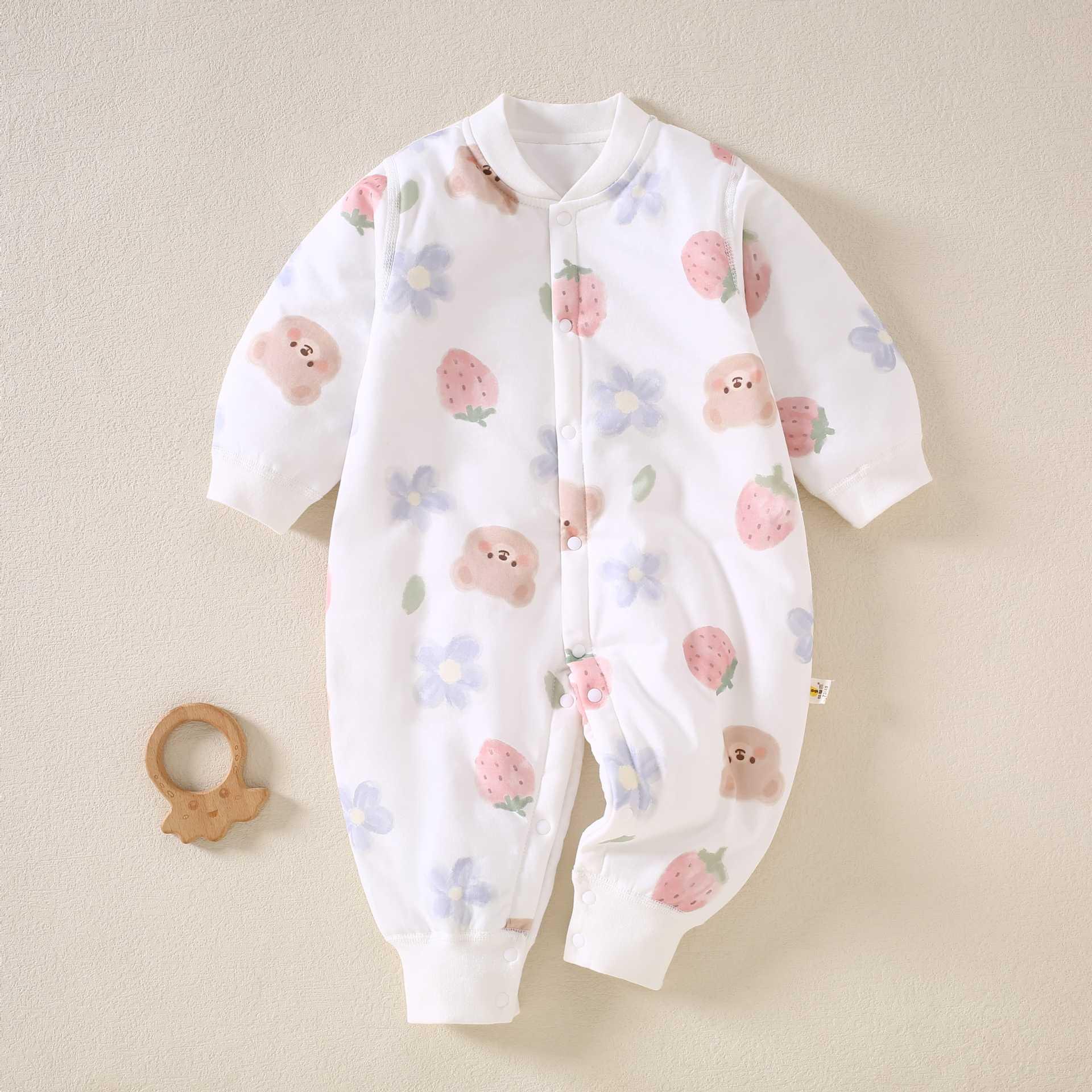 Newborn 40g Cotton Quilted Bodysuit - Pure Cotton, Class A, No-Bone, Thin Design 90